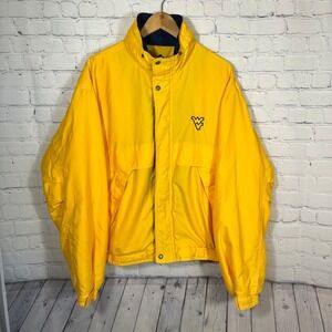 Timberline Colorado West Virginia Mountaineers Jacket Yellow Mens Large WVU Zip‎